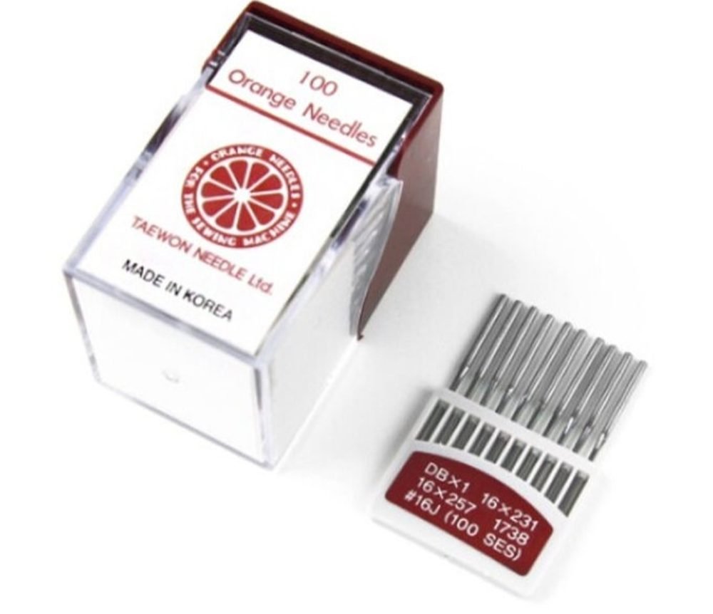 Orange Needles DBx1 16x231/257 box of 100, made in Korea